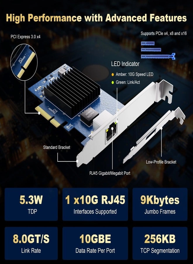 AQC107 - 10Gb PCIe Single RJ45