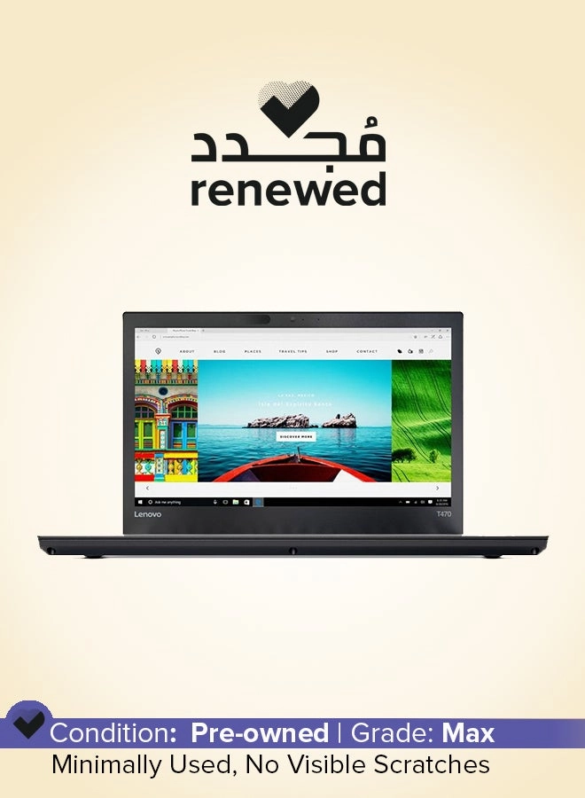 Lenovo (Renewed) Thinkpad T470 - 14'' 6300U 12GB DDR4 256GB SSD