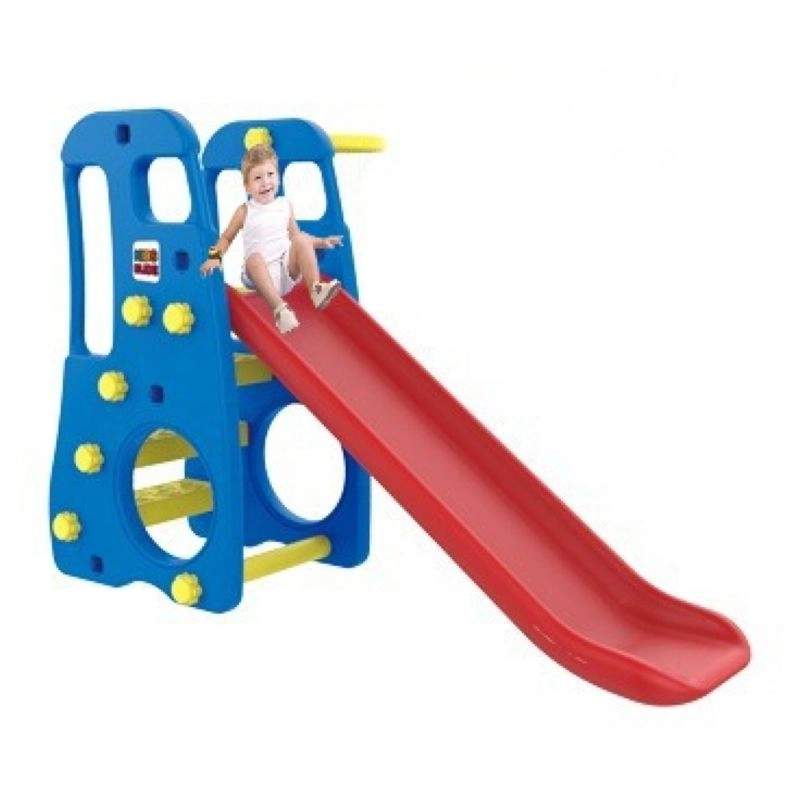 Kids Slide With Basket Ball Hoop & Ball Pool - 300 pcs ocean balls Suitable for 2 years and above