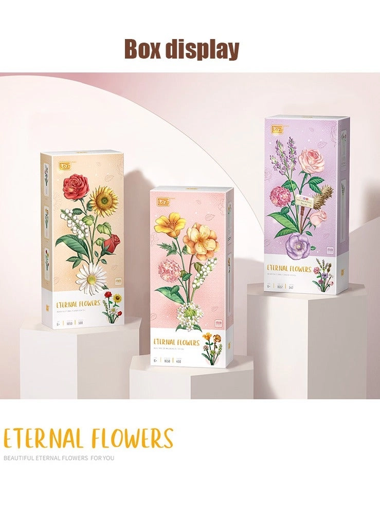 Mini Bricks Flower Bouquet - Flowers 456 pcs