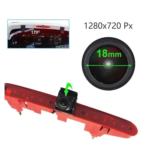 AHD 1080P Wireless Brake Light Camera - Night Vision 1920x1080P 2.4G Wireless + 5 inch HD Monitor - 800x480