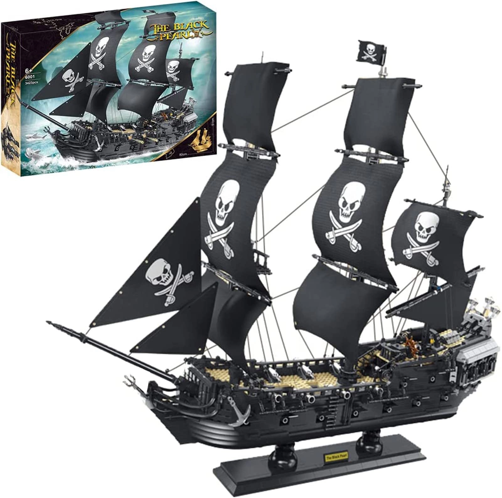 HCHKMMI Pirate Ship Building Blocks - 3423/3694 pcs