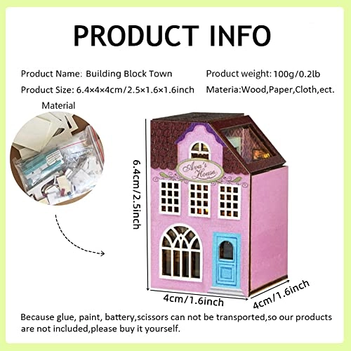 Miniature Wooden Dollhouse Furniture Kit - Creative Room 1:24