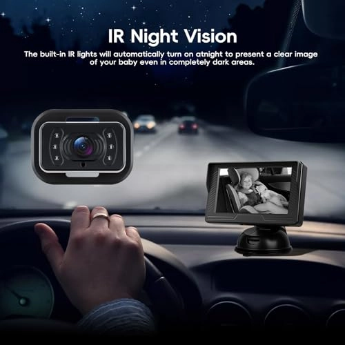 Car Mirror Baby Rear Seat - 4.3 Inch