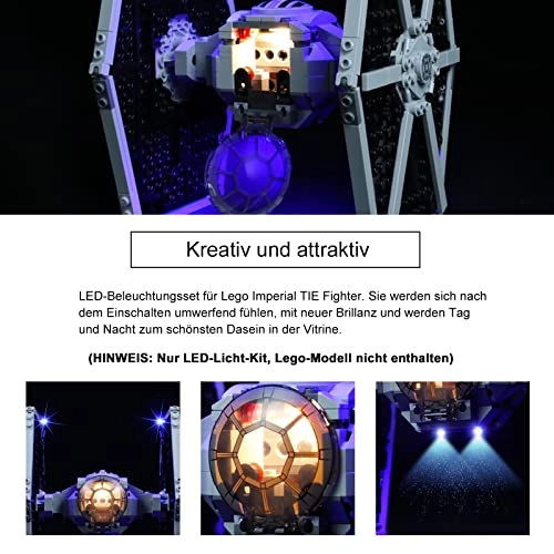 LED Light Set Compatible with LEGO 75300 Imperial TIE Fighter - ABS 5V