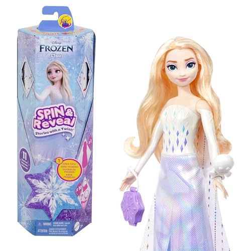 Elsa Fashion Doll - Spin & Reveal 11 Surprises Ages 3+
