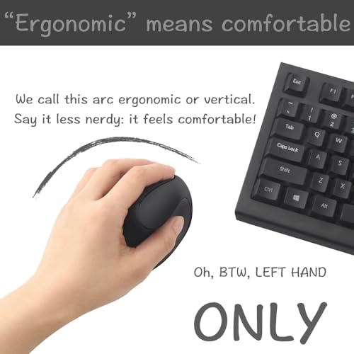 Left Handed Vertical Mouse - Wi-Fi