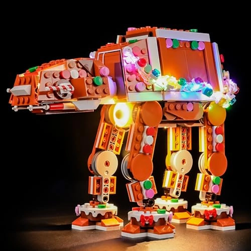LED Light Set for Lego 40806 Gingerbread AT-AT Walker - Easy Installation Hidden Wiring