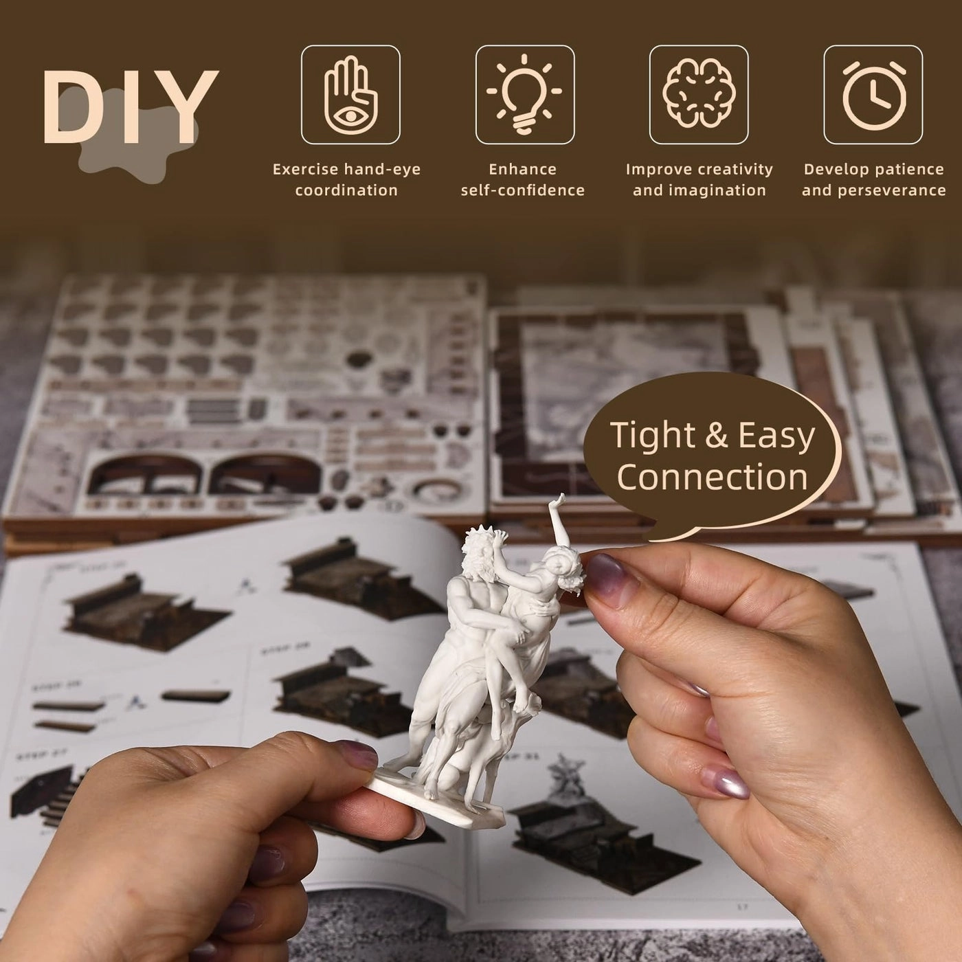 Book Nook Kit - DIY 3D Wooden LED