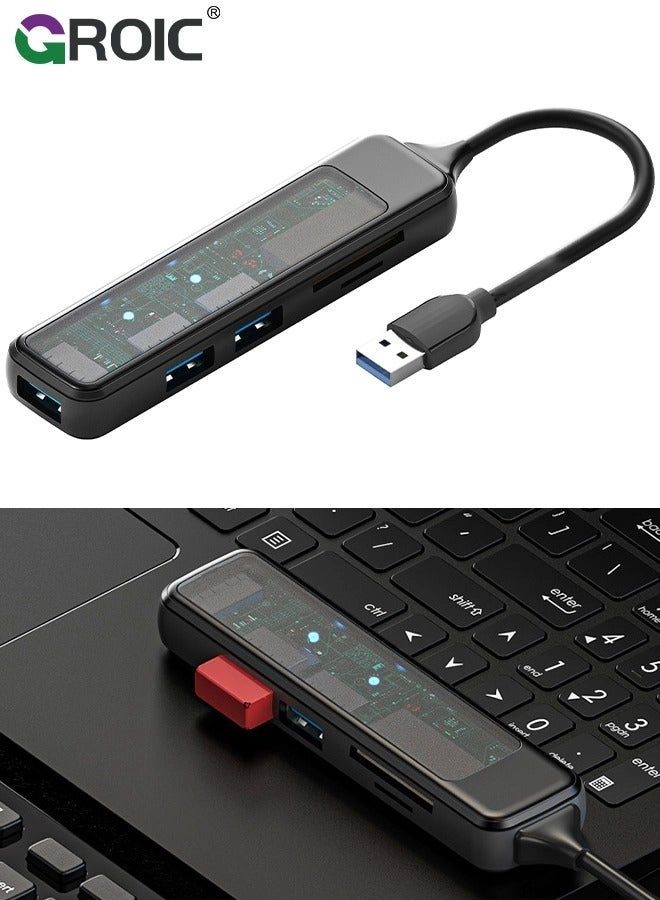 USB Hub - 4-Port 1xUSB3.0 3xUSB2.0