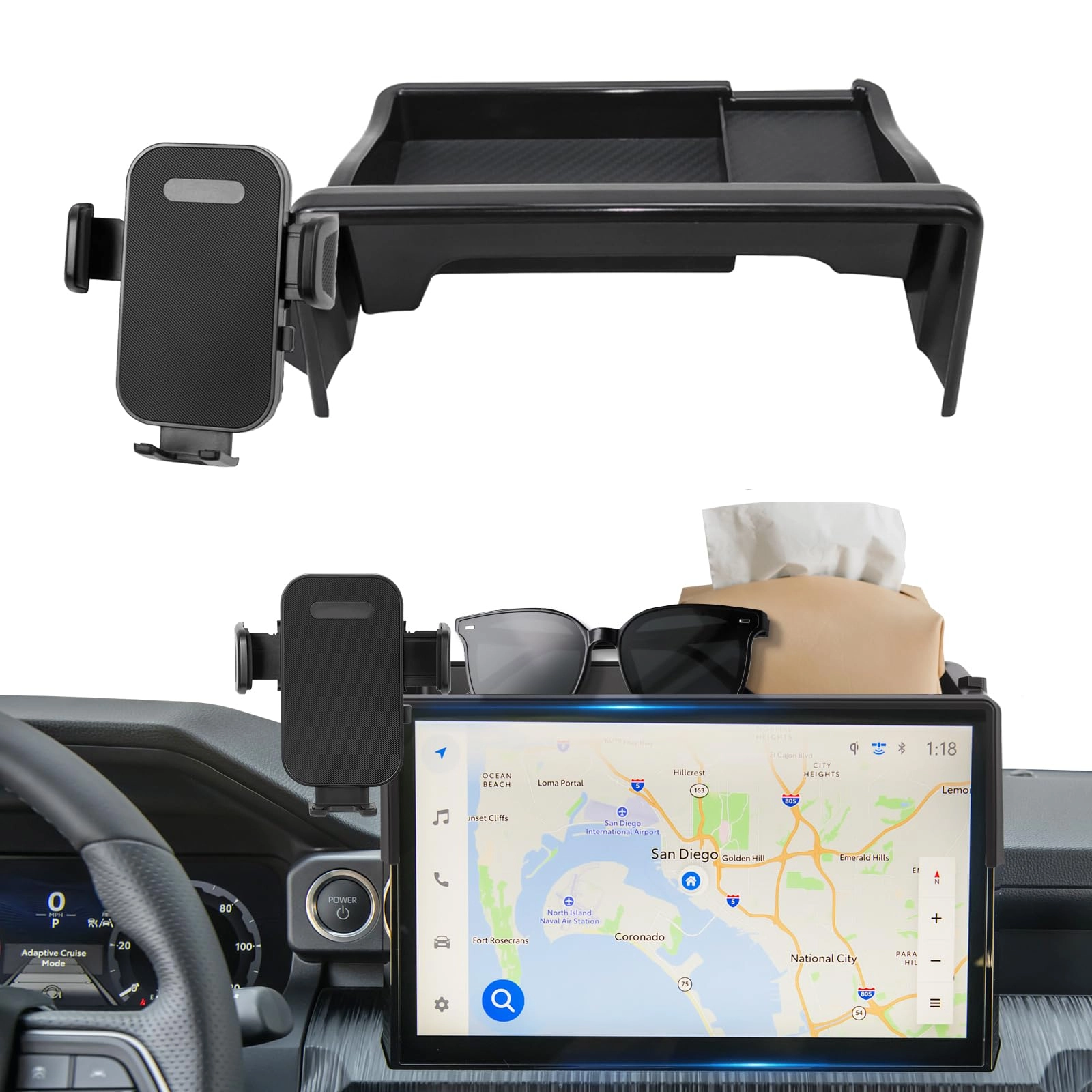 tuyicn Car Phone Holder - Honda CRV 2023-2026 7/9-inch 360° Rotation