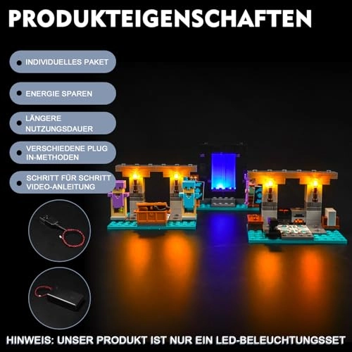 LED Light Set (21252) - Compatible with Minecraft The Armory