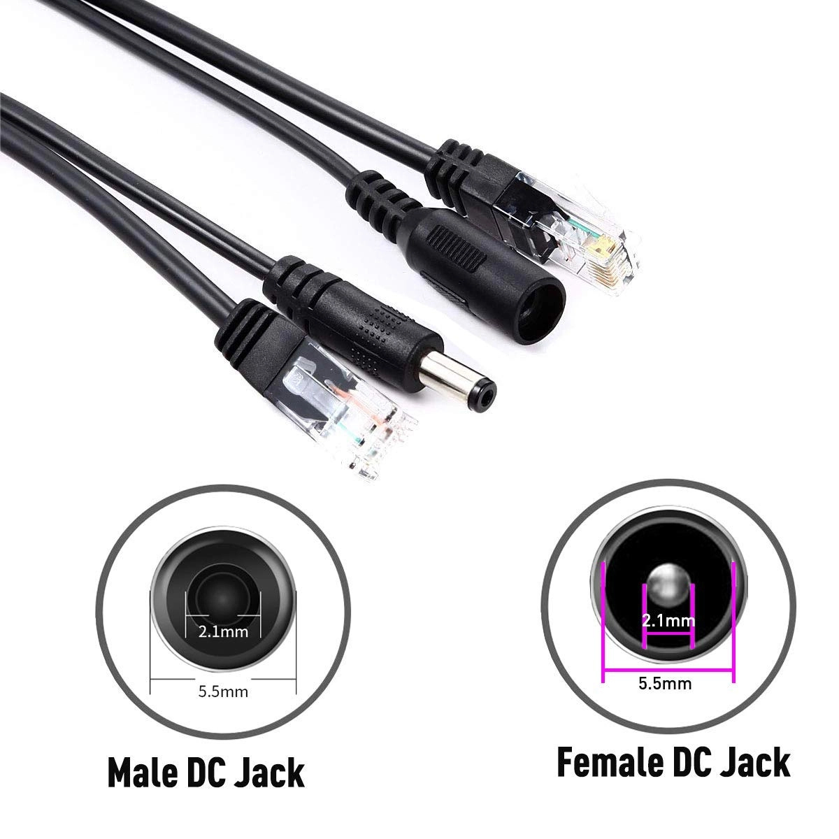 PoE Injector - 12V 12W + PoE Splitter