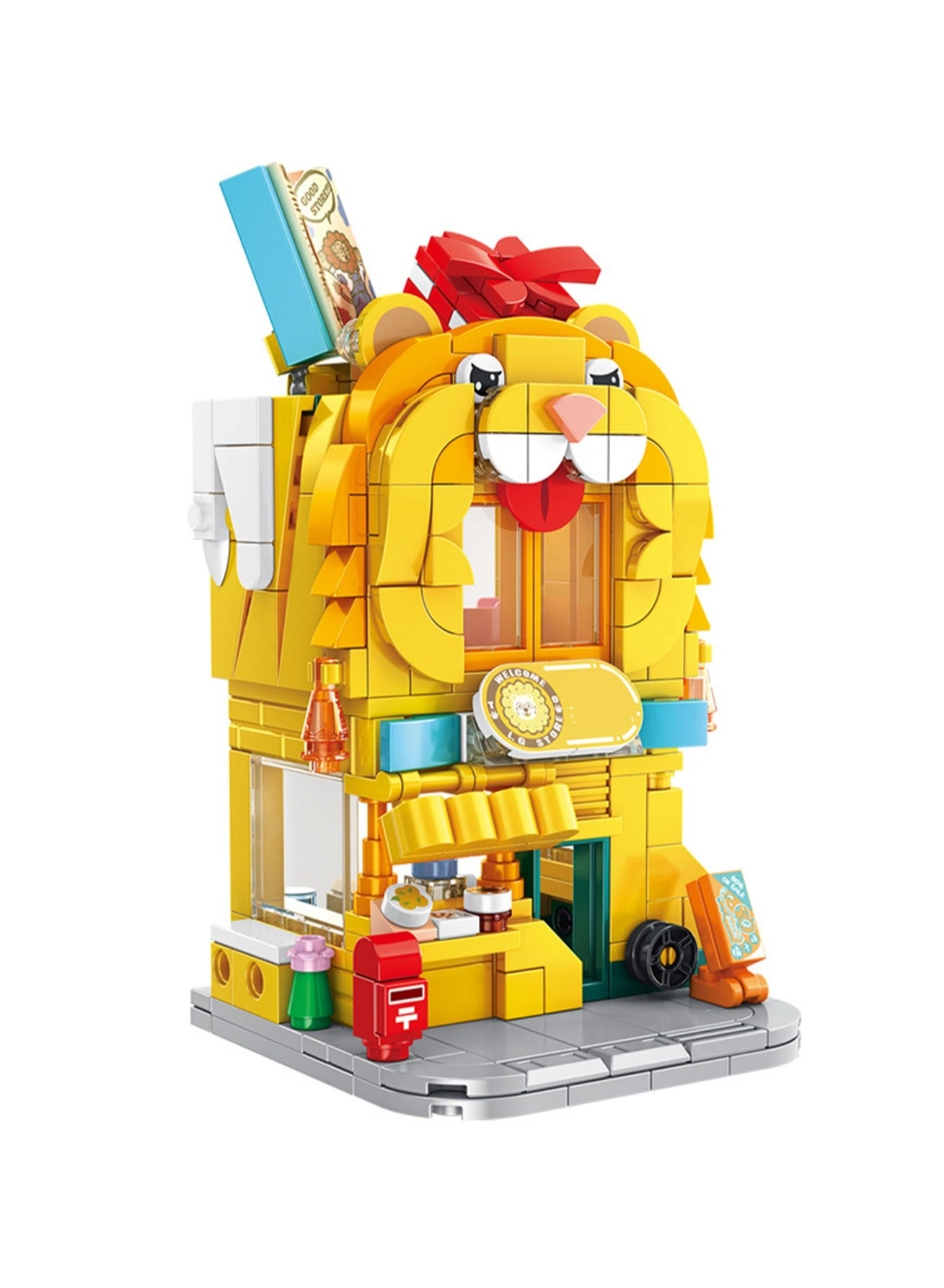 Loquat Lion Grocery Store Model Set - Building Blocks DIY Assembly