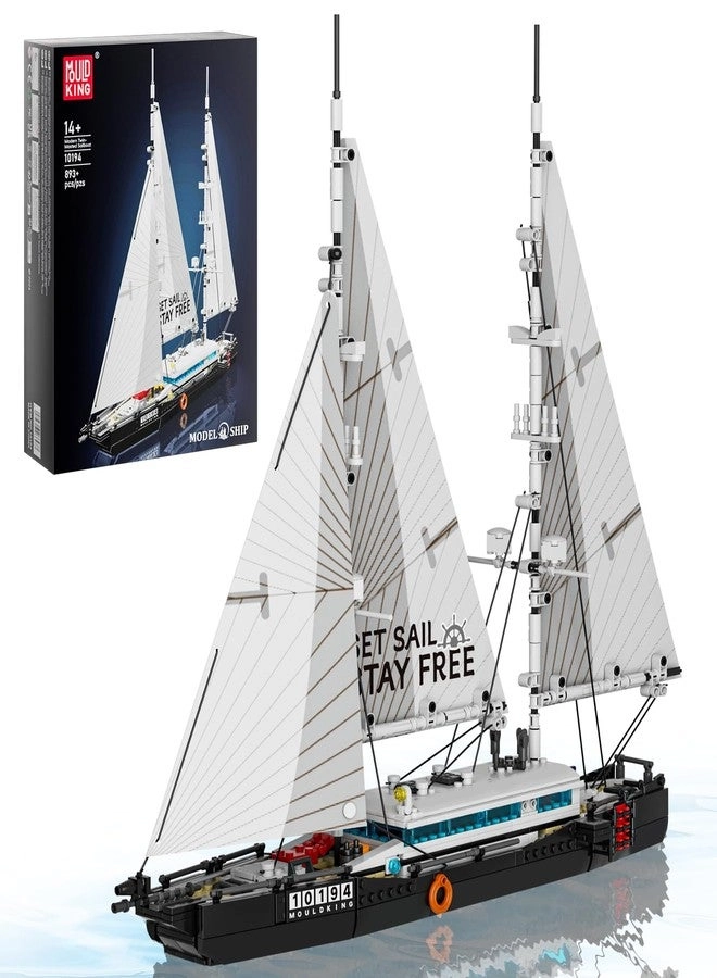 mould king Modern Twin-Masted Sailboat (10194) - Ocean Explorer