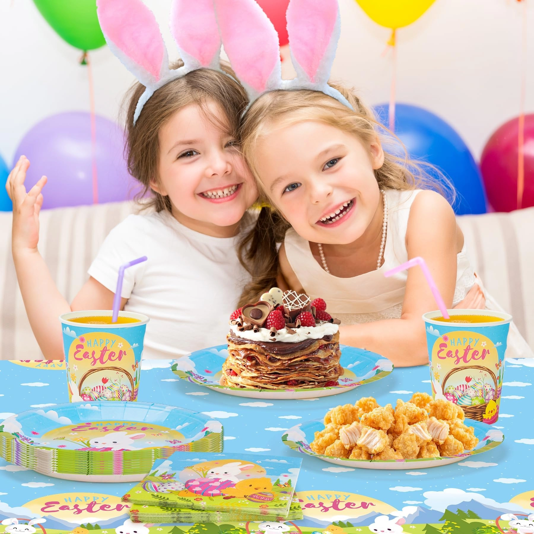 Easter Party Tableware Set - 53Pcs Easter