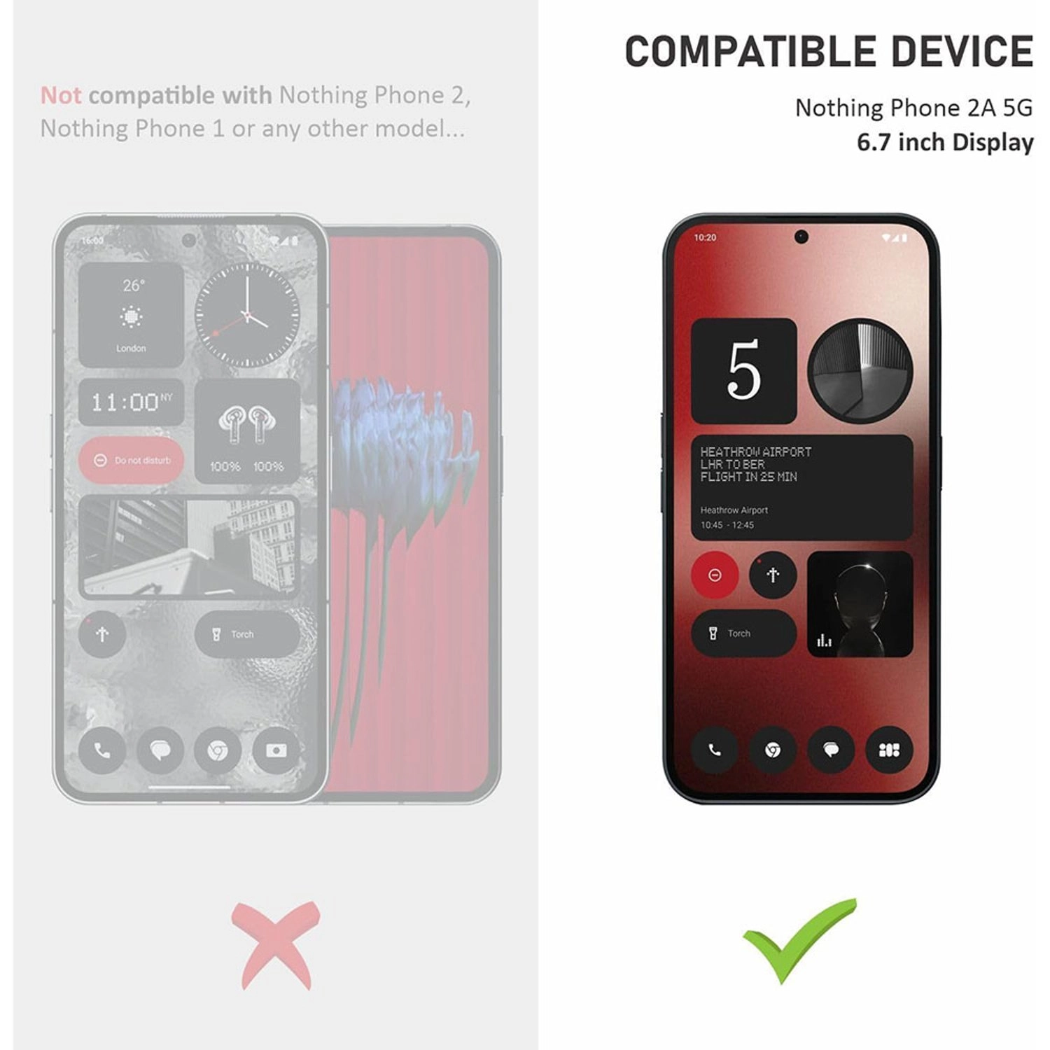 Clear Screen Protector for Nothing Phone 2a/2a+