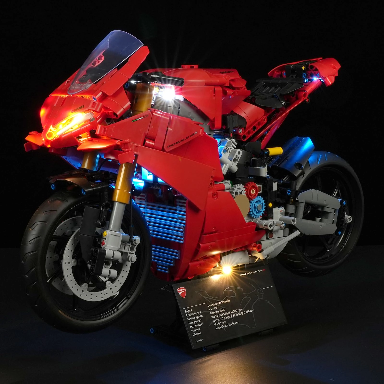 BRIKSMAX Light Kit for LEGO Technic Ducati Panigale V4 s 42202