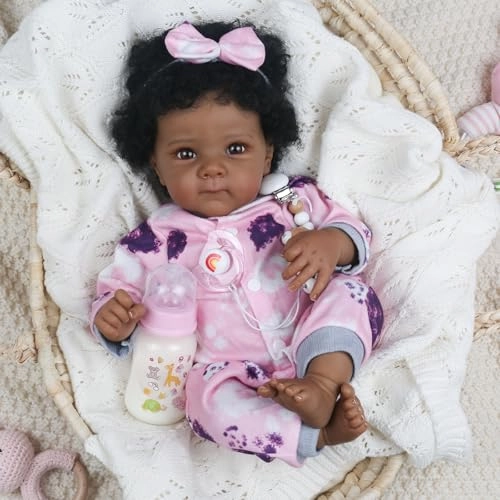 Reborn Baby Doll - 18 Inch Soft Body African American Ages 3+