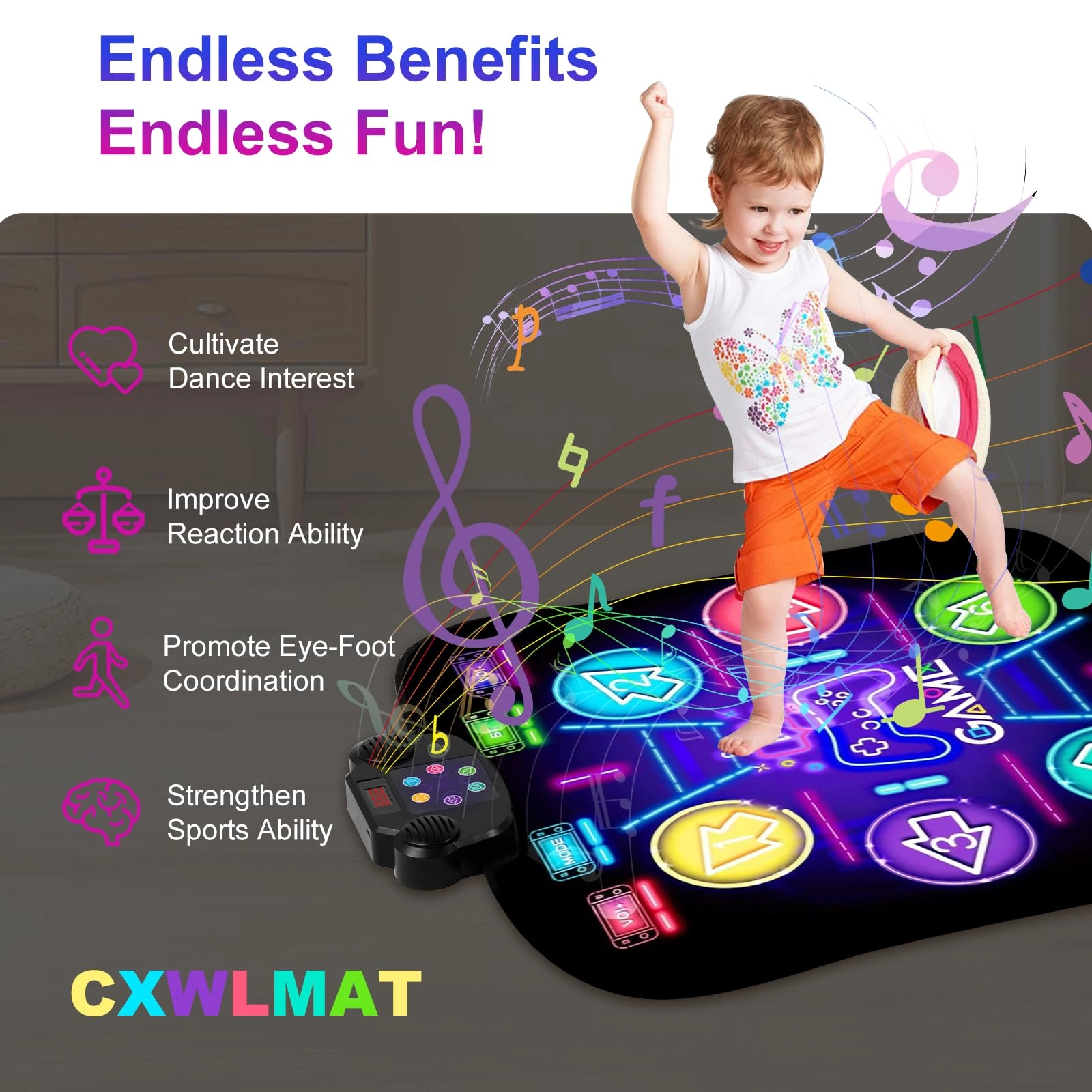 cxwlmat Music Dance Mat - 3 years+