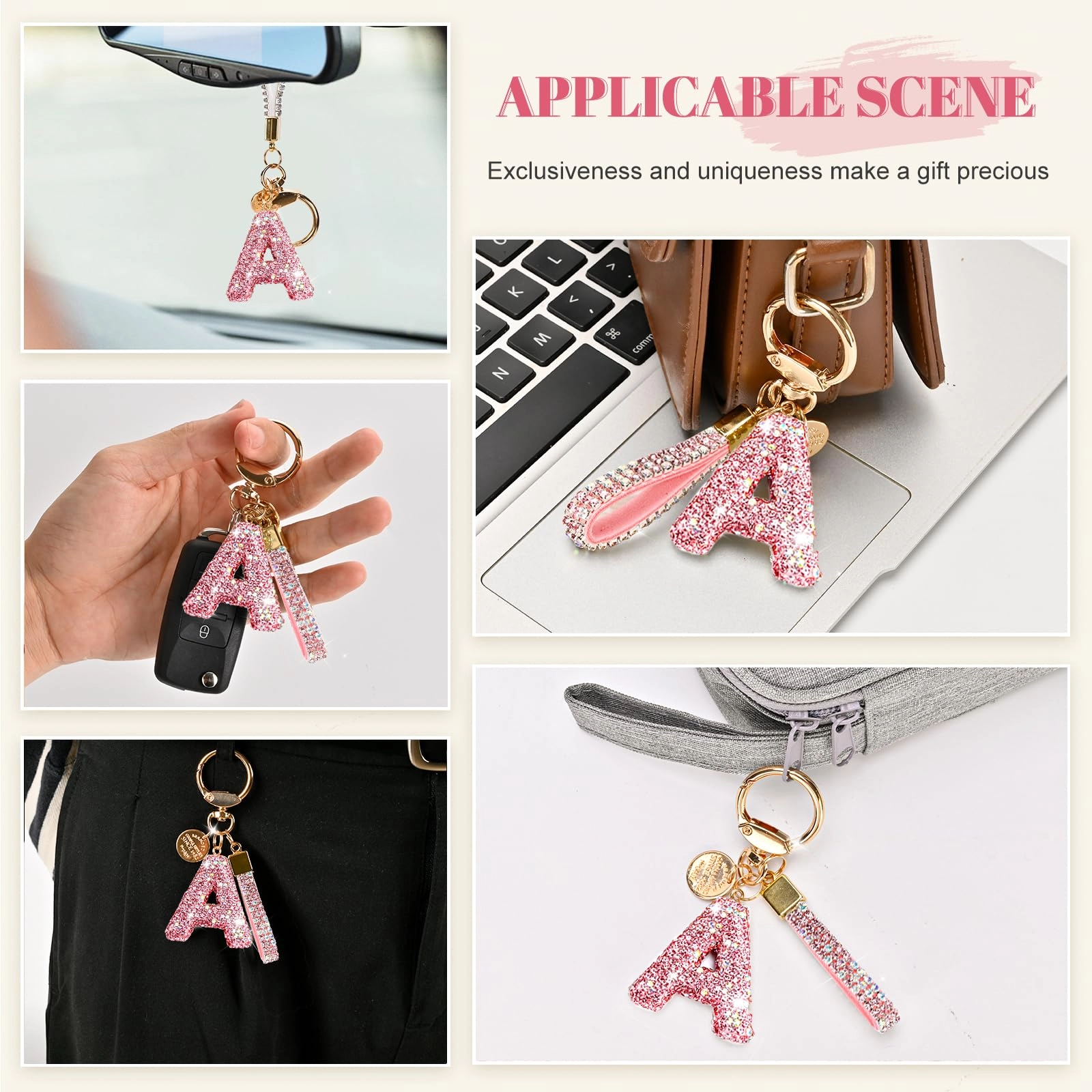 Initial Letter Keychain