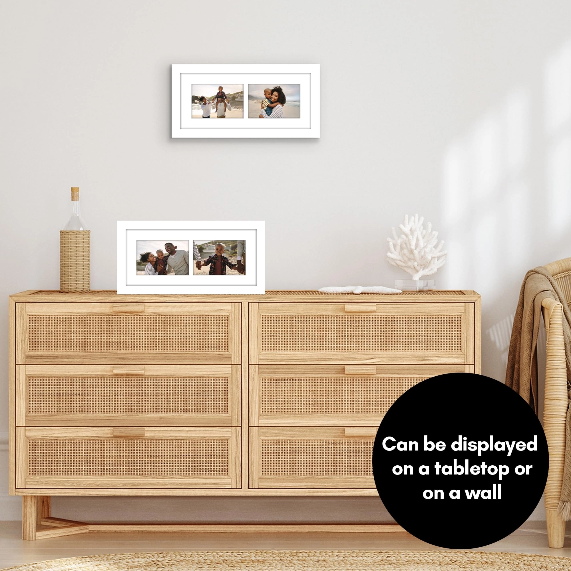 Hinged Double Picture Frame - 4X6 2
