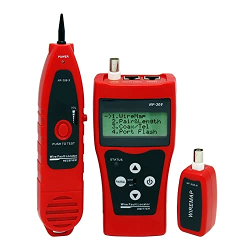 JVDDI NF-308 - BNC RJ45 RJ11 Ethernet Cable Continuity Test