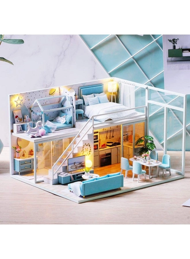 DIY Dollhouse Miniature Kit - 3D Wooden with Furniture