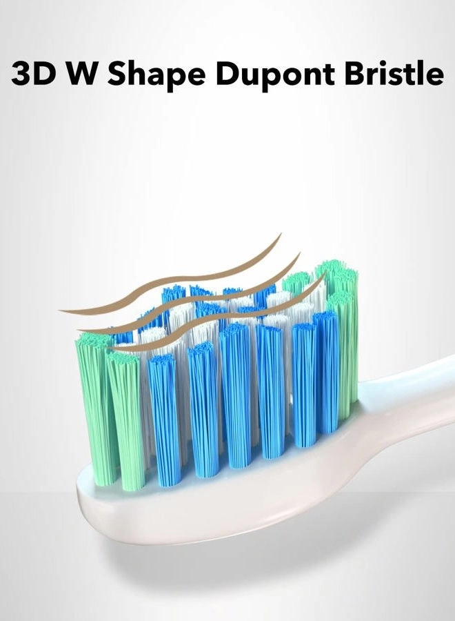 Electric Toothbrush Replacement Heads - 6 Packs Black