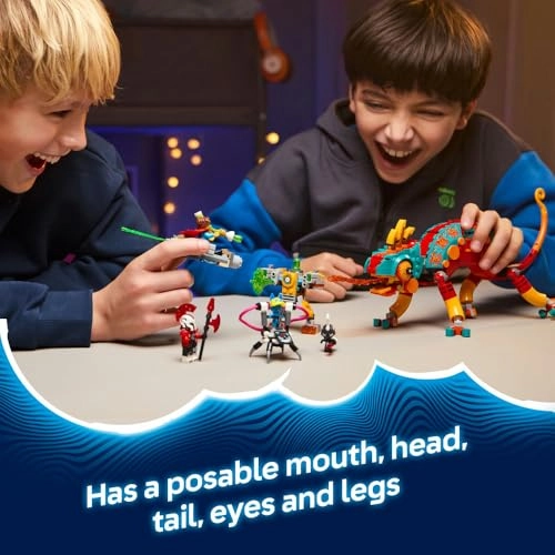 DREAMZzz 2in1 Mateo's Fire Chameleon (71492) - Fantasy Animal Figure 2 Minifigures