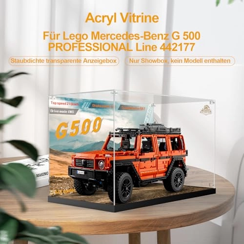 Acrylic Display Case for LEGO Technic 42177 Mercedes-benz G 500 Professional Line - 3mm thickness
