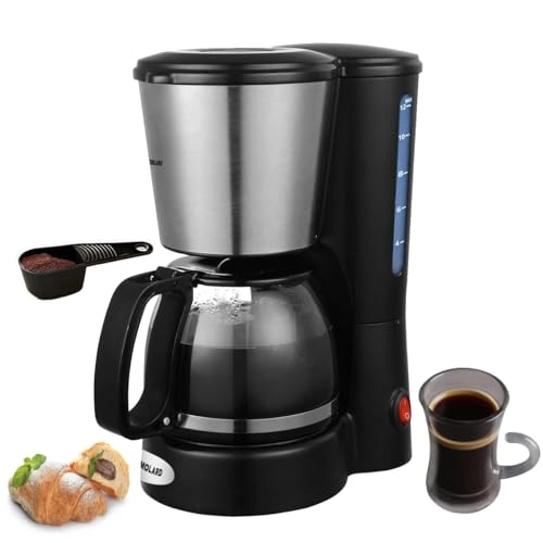 Drip Coffee Machine - Permanent Filter 12 Cups Auto Shut-Off