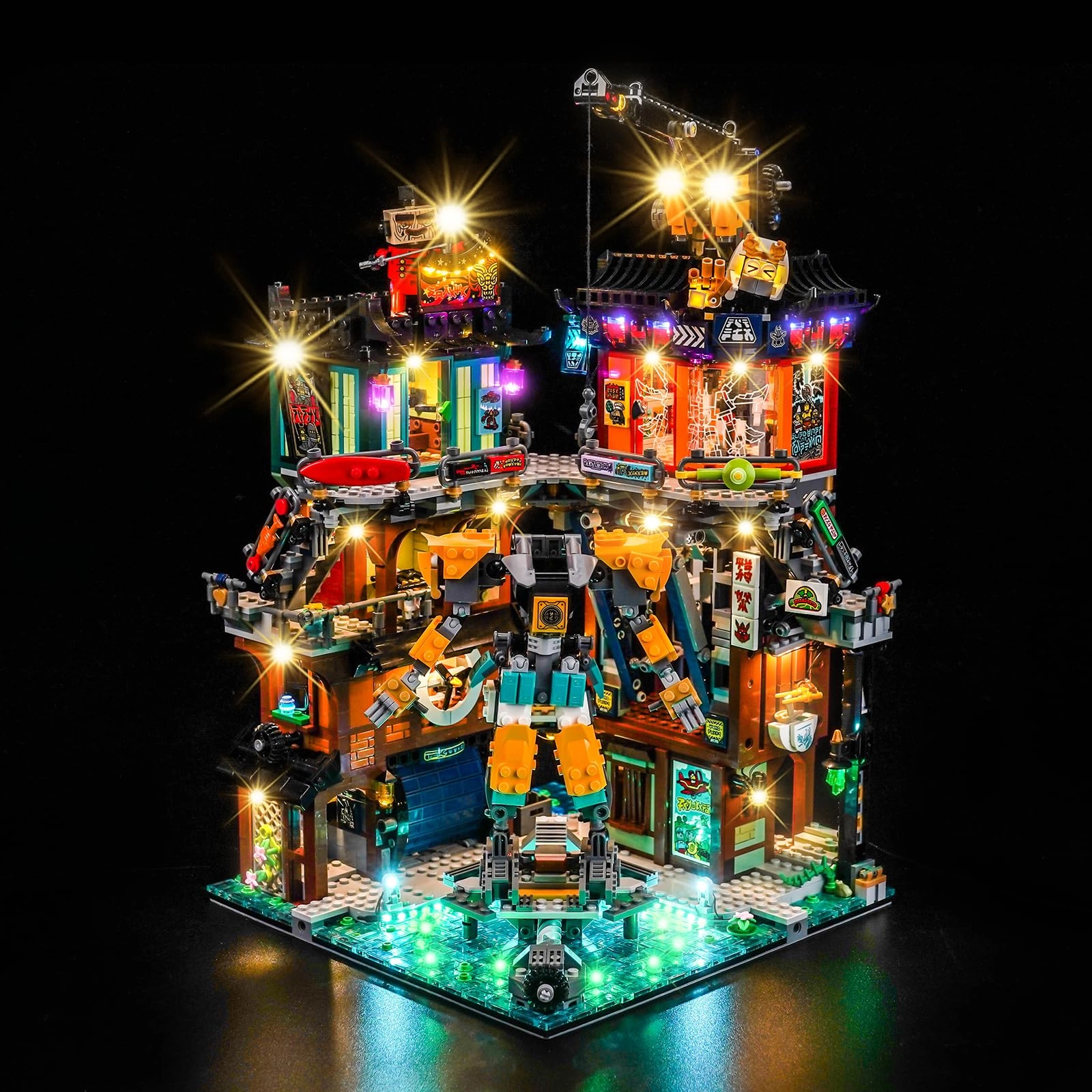 BrickBling Ninjago City Workshops 71837 - LED Light Set Decorative