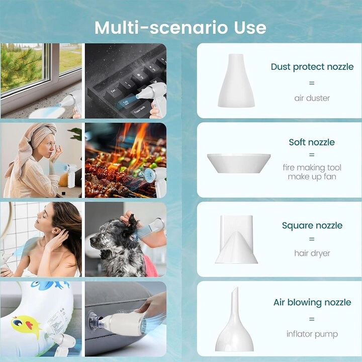Multi-Function Power Bank and Fan - 10000mAh 20W Fast-Charging