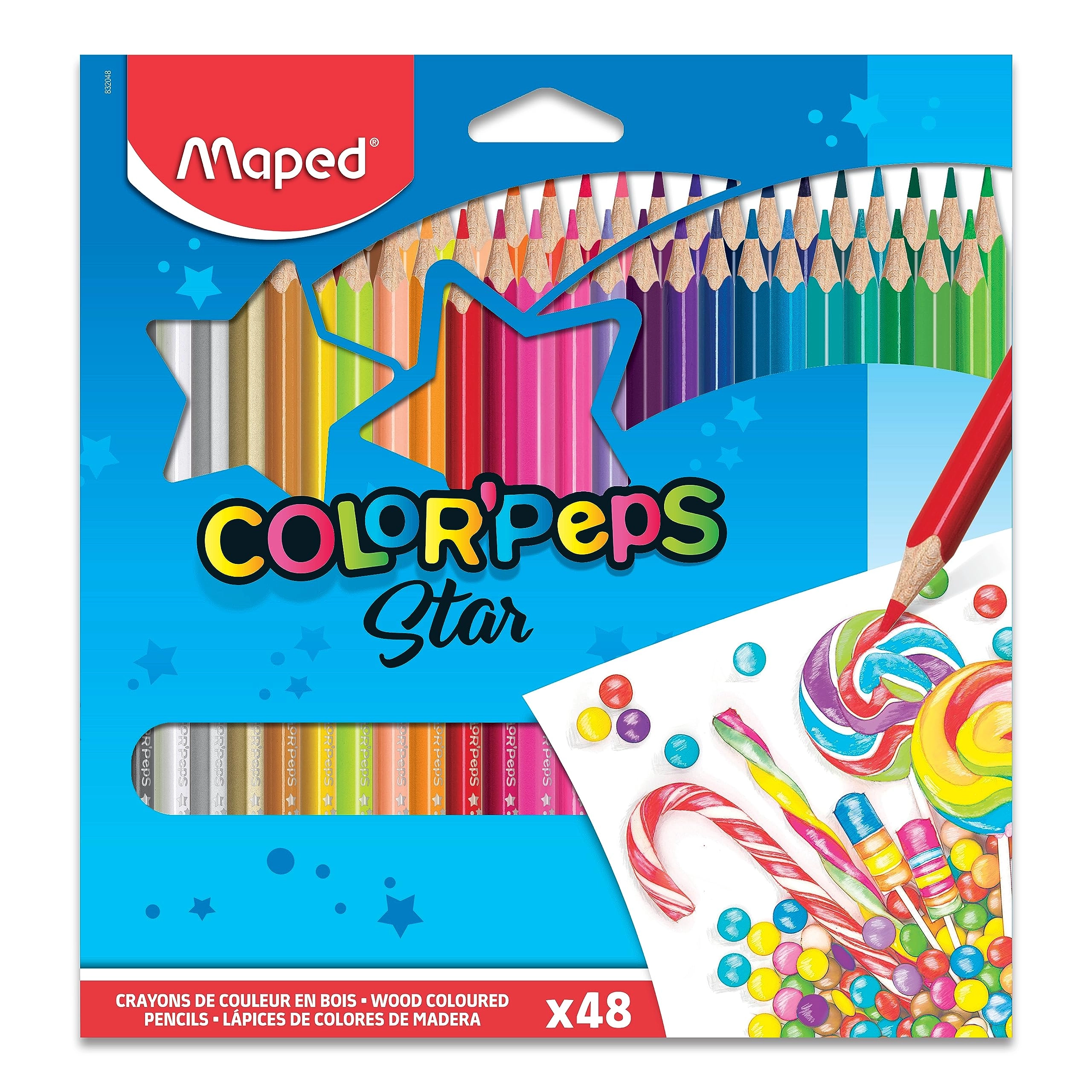 Maped Color'Peps Star Coloured Pencils - 48 Pcs