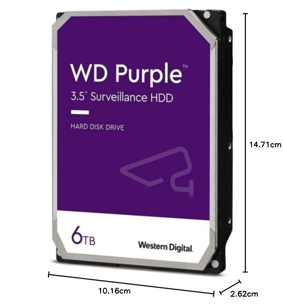 Purple 3.5" 5400rpm 256MB SATA 6Gb/s (WD64PURZ) - 6 TB