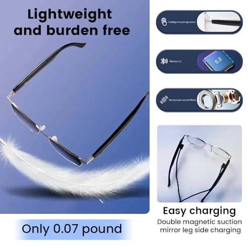 Smart Bluetooth Glasses - Touch Control Voice Control