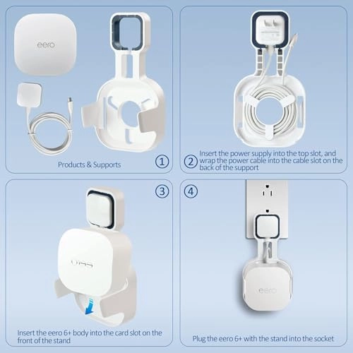 Wall Mount for Eero 6+ - 2 Pieces TP Link Deco Eero 6+