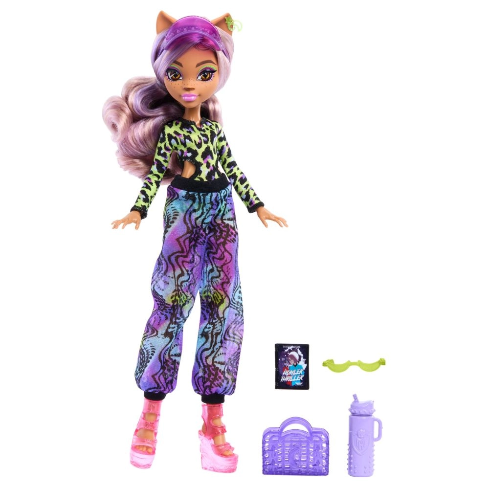 Mattel Clawdeen Wolf Fashion Doll - Scare-Adise Island Swimsuit & Accessories Ages 4+