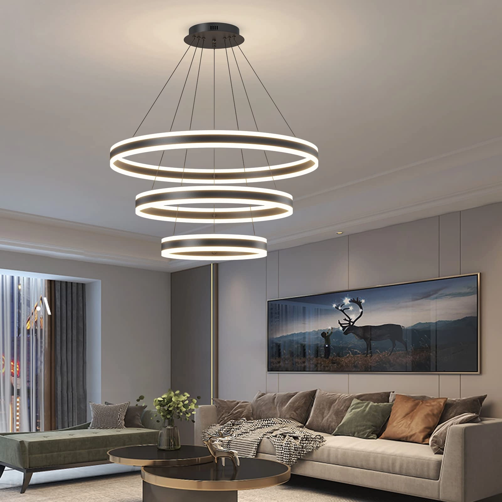 Modern Chandelier - Dimmable