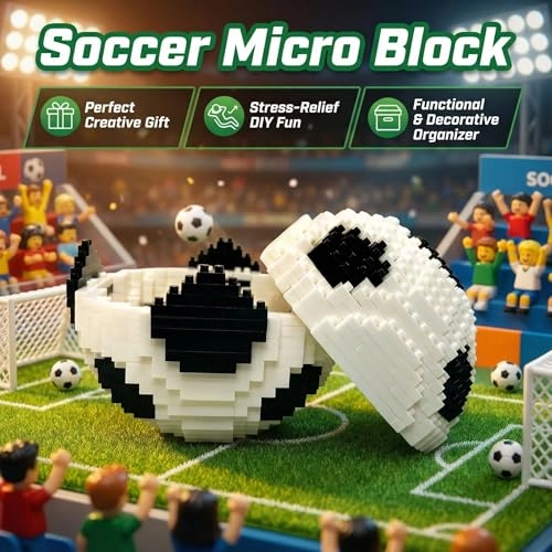 Soccer Building Block Set - Soccer&Cup 1420 pcs