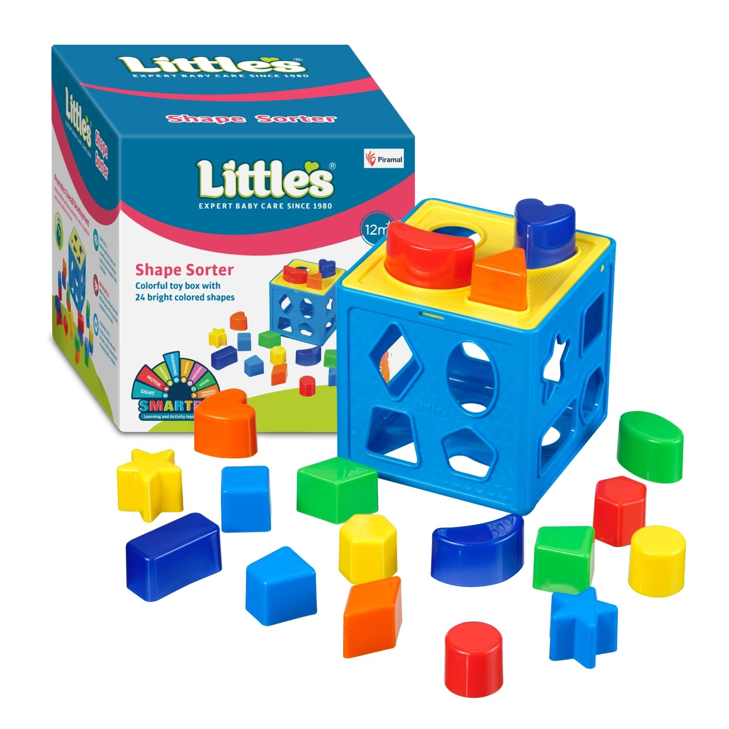 1st Floor, Near D-8 BMC Chawl, Park Site, Vikhroli (W), Mumbai-400079, Maharashtra, India., Shree Sai Enterprises Shape Sorter Cube - 12 months+ 24 pieces
