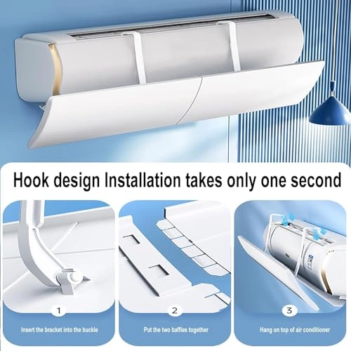 Air Conditioner Deflector - PVC 180° Adjustable