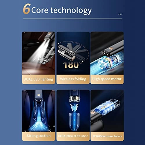 Handheld Cordless Vacuum Cleaner - 4000mAh