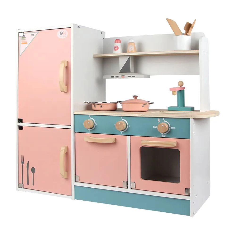 Little Angel Kids Wooden Kitchen Set - Vintage (GF-MSN21010)