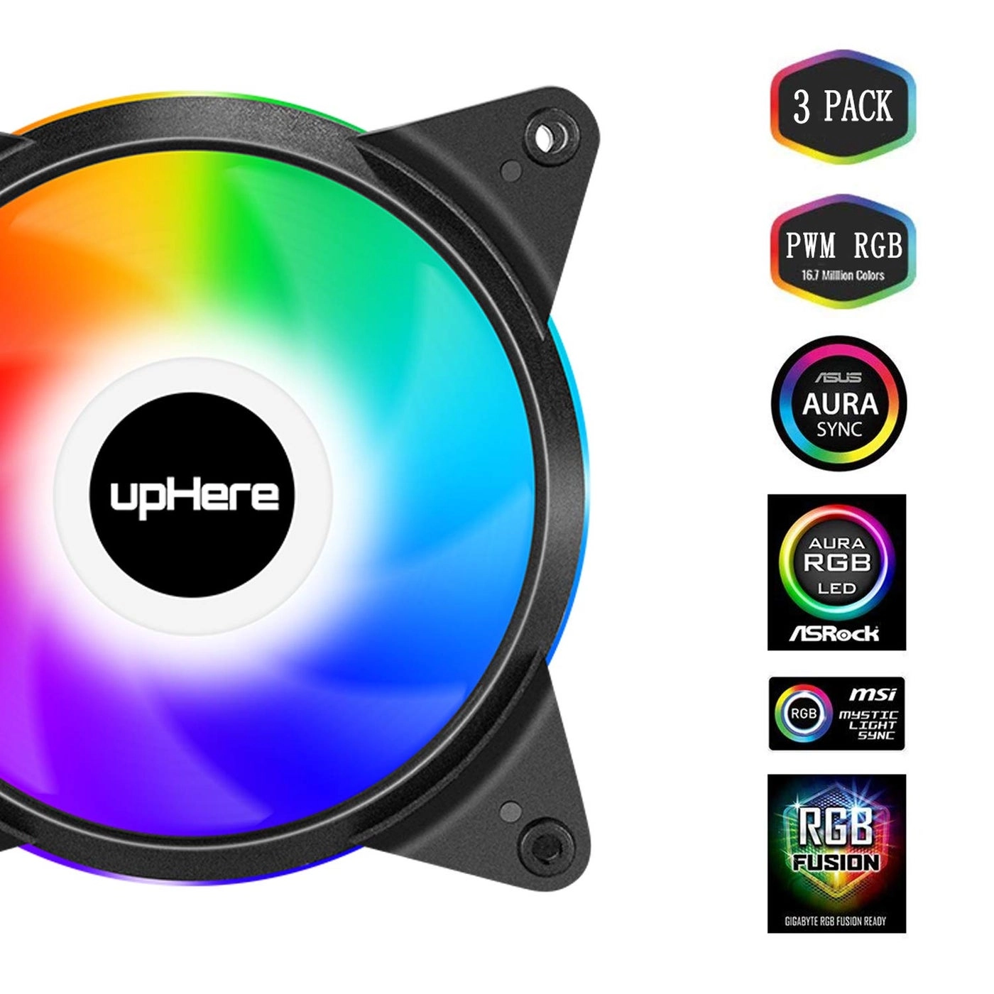 Addressable RGB Fan - 3-Pack 120mm