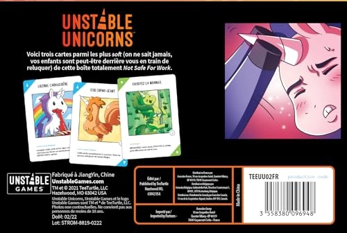 Unstable Unicorns: NSFW - Card Game (French)