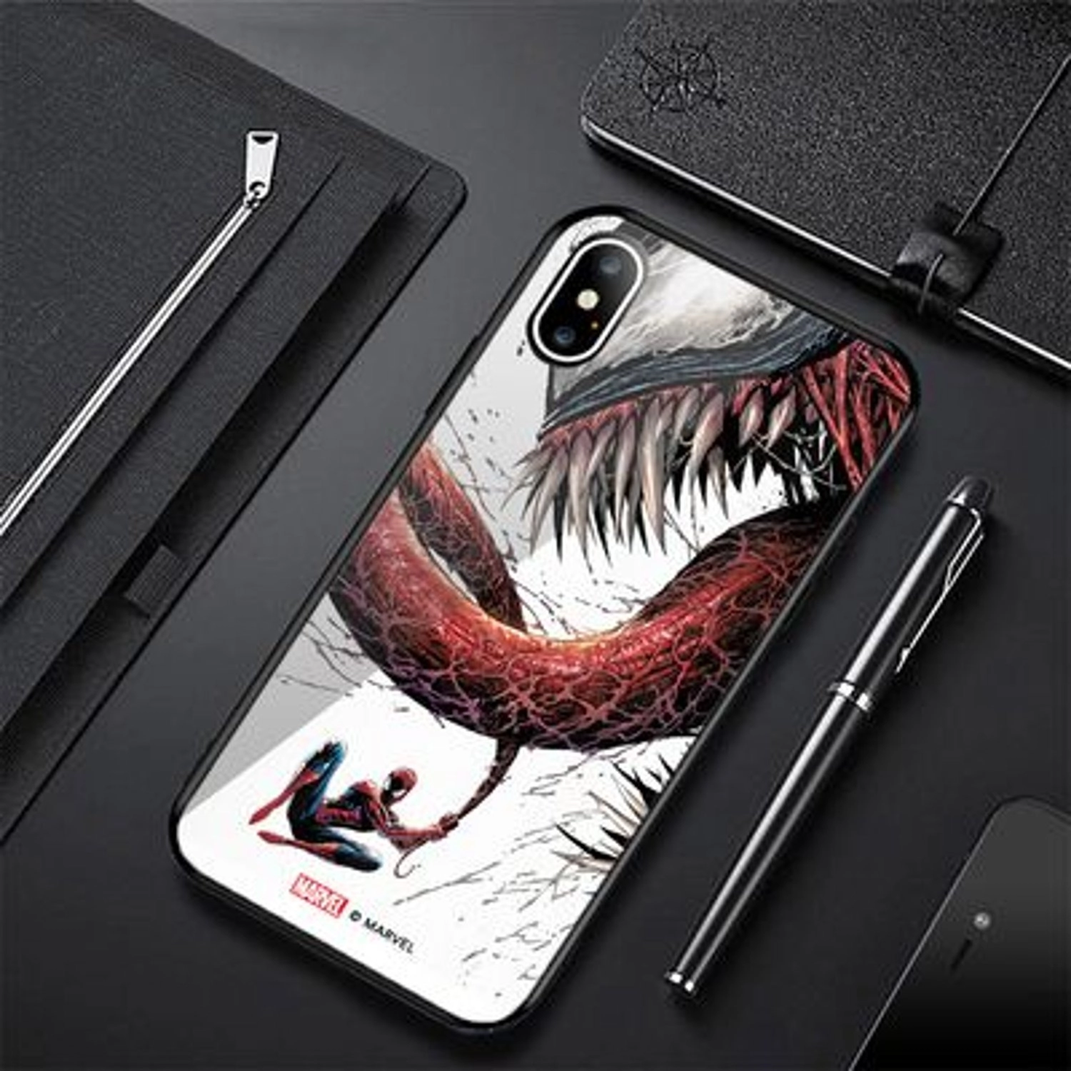 Spiderman And Venom Back Case for iPhone Xs Max