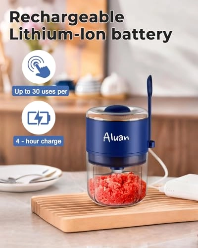 Mini Electric Chopper - 250ML USB Rechargeable