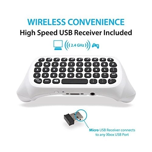 Xbox Wireless Chatpad Keyboard - Wireless 2.4G USB Receiver One/Series S/X Elite/Elite 2 PC